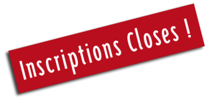 Inscriptions sloses