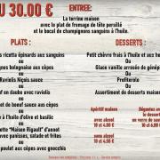 Menu l escalade1